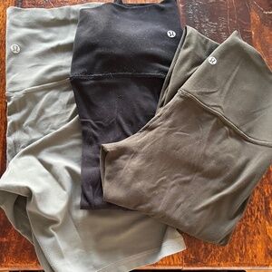 Lululemon leggings / biker short bundle.